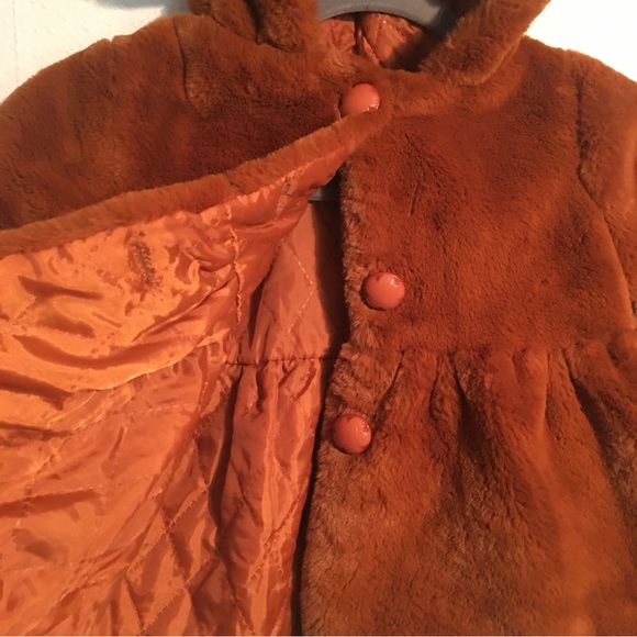 Kinlei Boabe Toddler Fuzzy Teddy Bear Coat: Size XXS - Picture 3 of 9